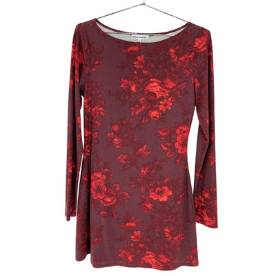 Reformation Floral Burgundy Jaelynn Dress Size S