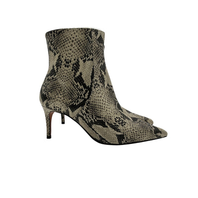 Schutz Textured Multicolor Leather Ankle Boots Size 7.5 B