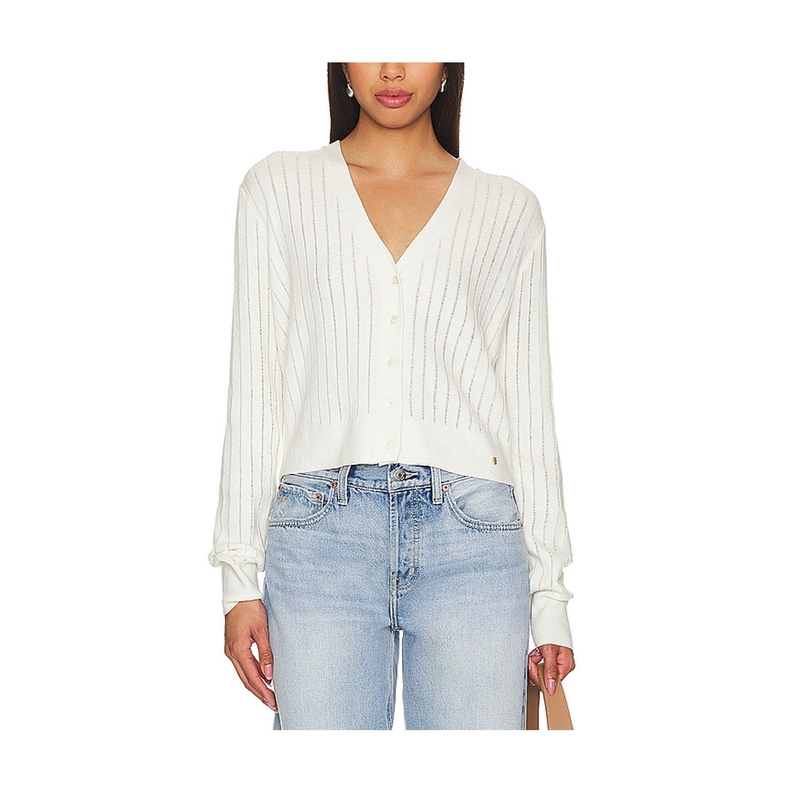 Anine Bing 'Hazel' White Cardigan Size M