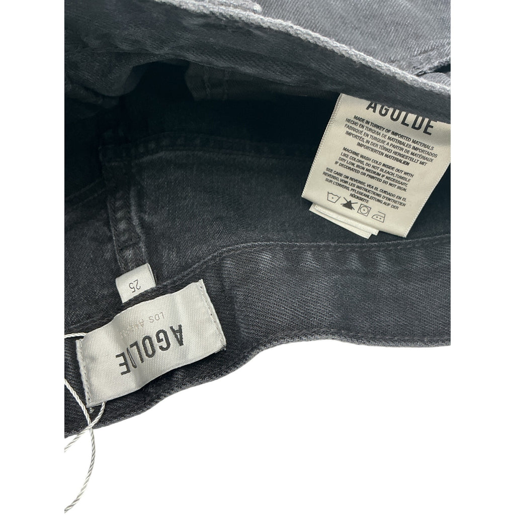 Agolde 'Stella' Black Cotton Short Size 25