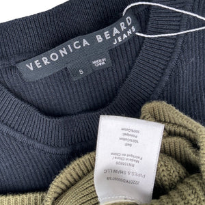 Veronica Beard Off Shoulder Green Prescott Sweater Size S