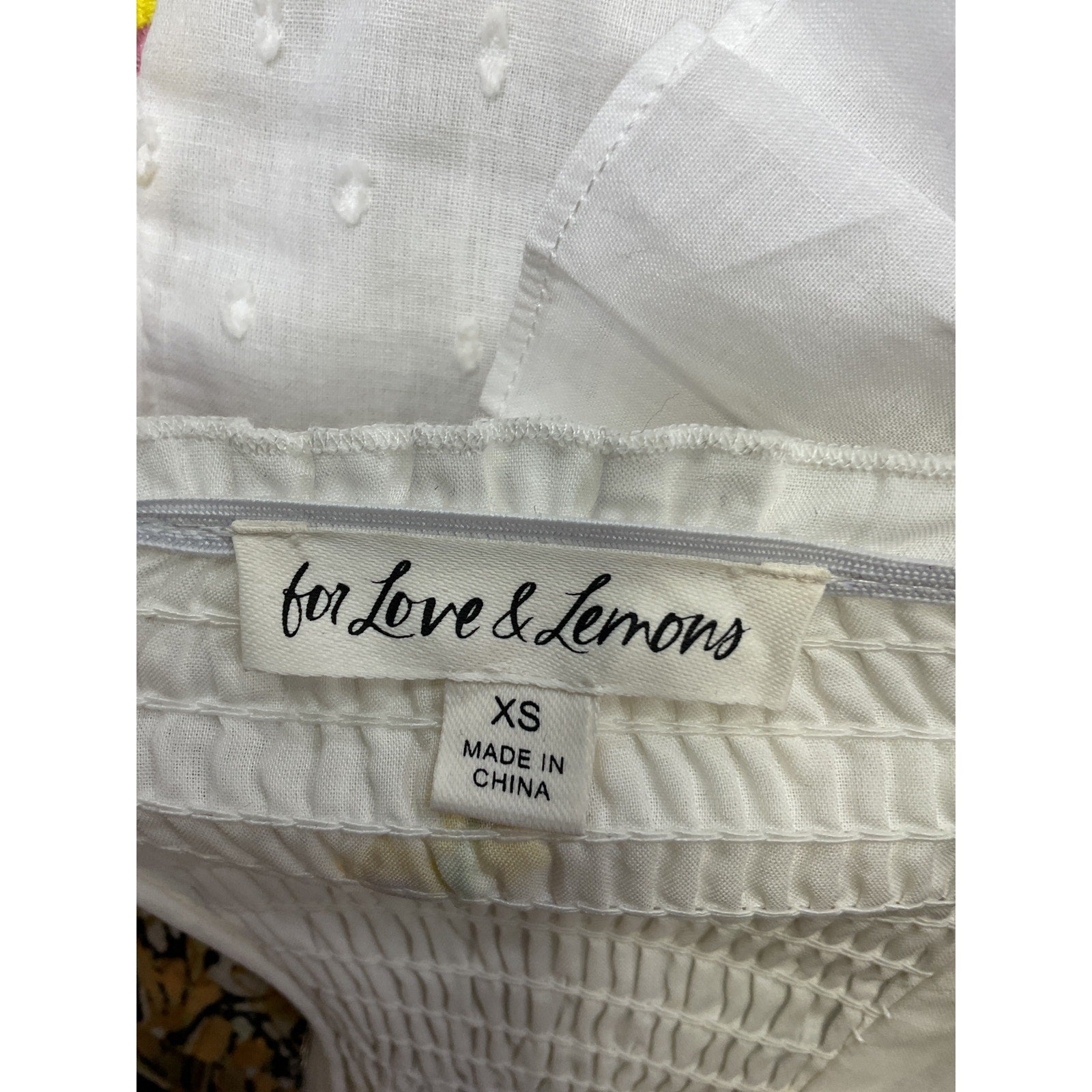 For Love & Lemons 'Abby' White Blouse Size XS