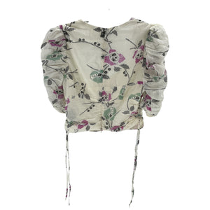 Isabel Marant Floral Cream Galaor Blouse Size 38 EU / US 6