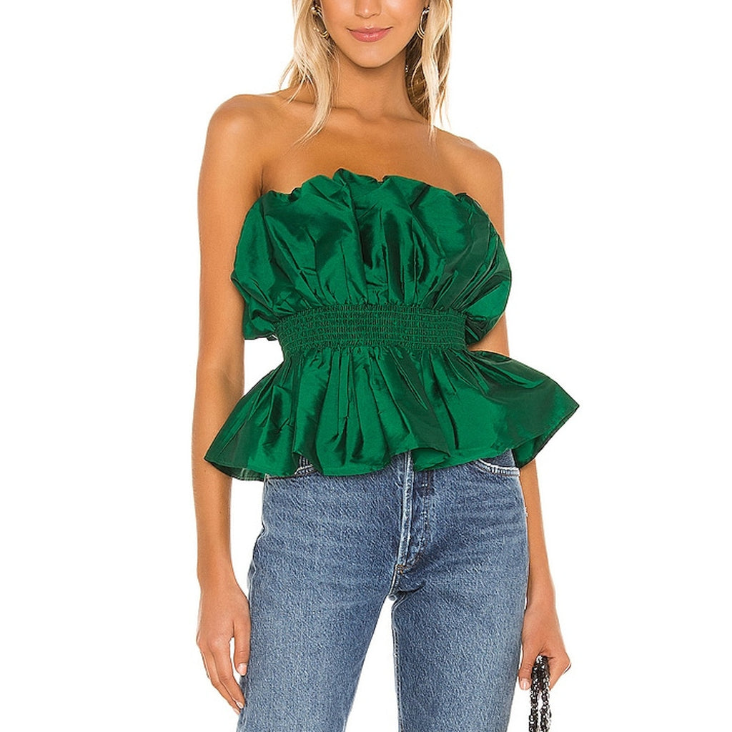 Majorelle 'Natasia' Green Polyester Top Size S