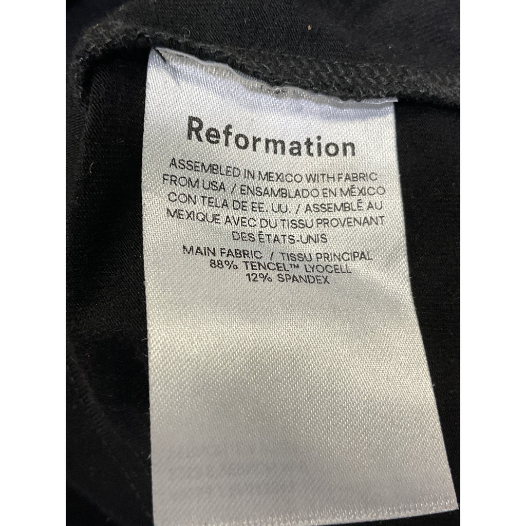 Reformation 'Zora' Black Knit Top Size XS
