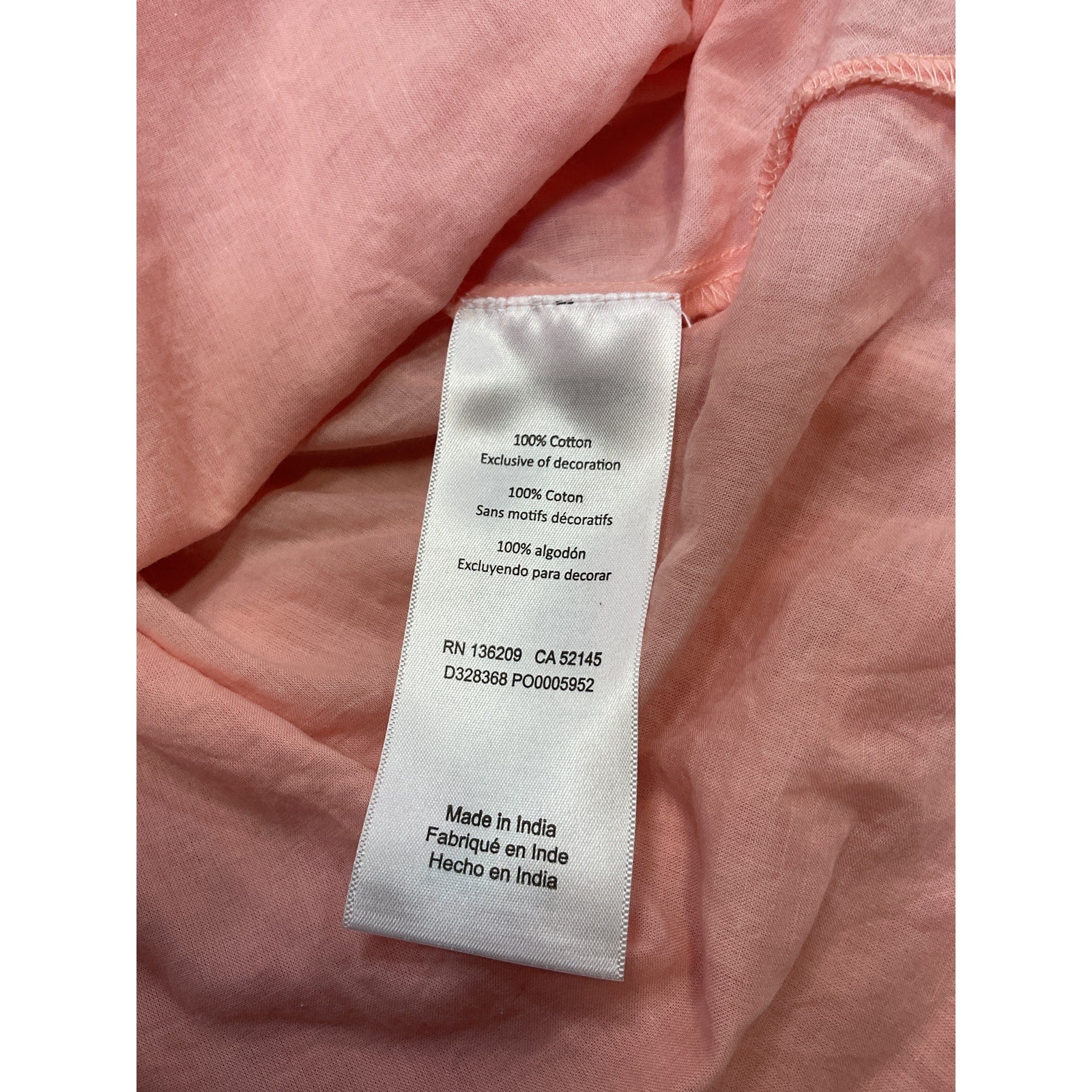 Hatch 'The Evie' Pink Cotton Dress Size 0