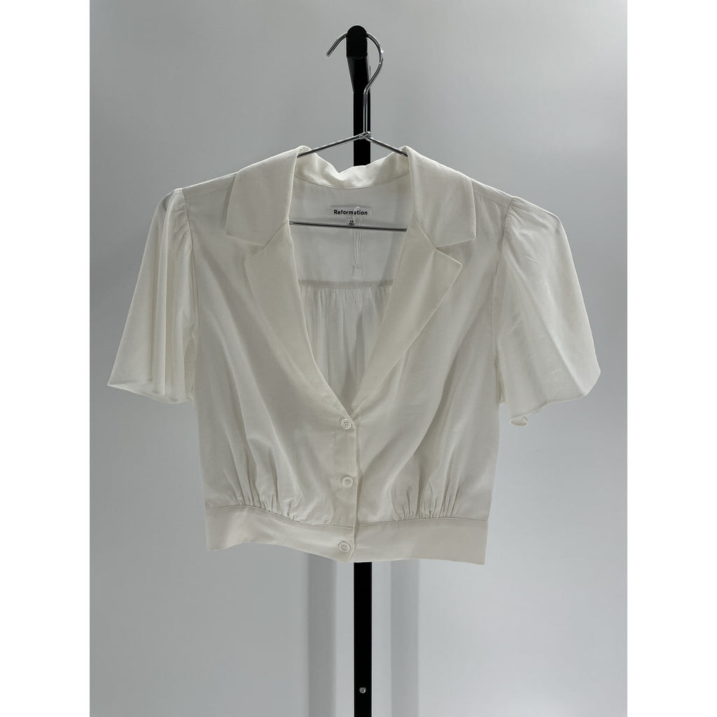Reformation 'Payton' White Top Size XS