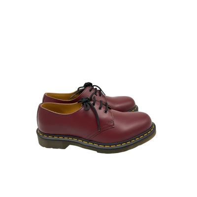 Dr. Martens '1461' Red Leather Vintage Quilon Leather Oxford Shoes Size 9