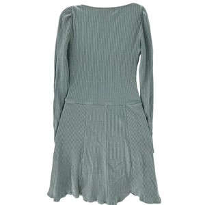 Reformation Ribbed Turquoise Bruno Dress Size XS