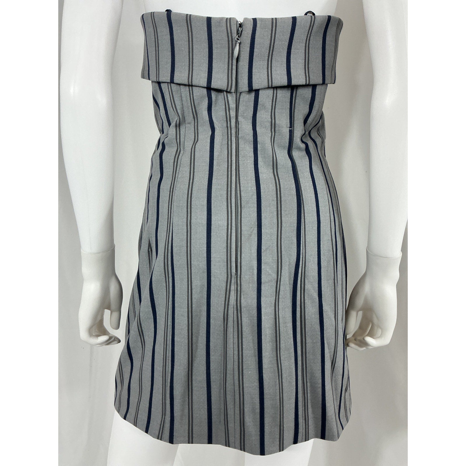 Helsa Mini Strapless Suit Grey Polyester  Dress Size M