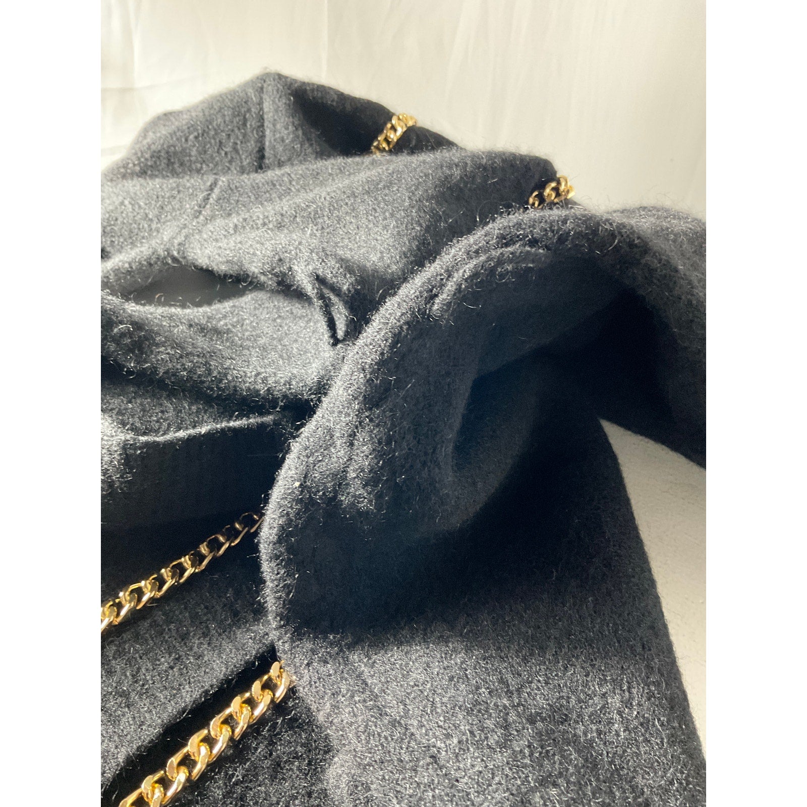 Retrofete 'Apollo' Black Nylon Cardigan Size S