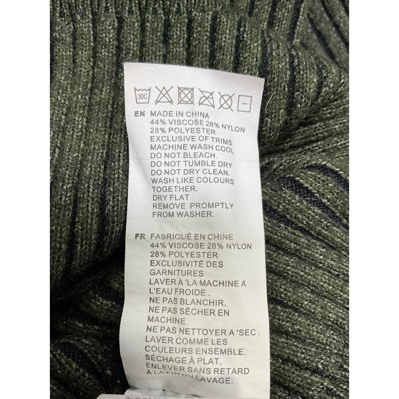 Varley 'Grant' Green Viscose Knit Sweater Size S