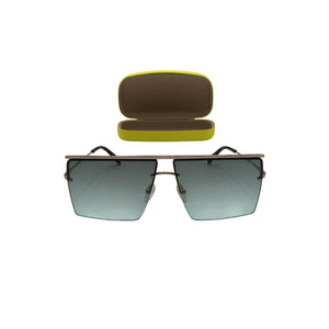 Emilio Pucci Sleek Gold Geometric Rimless Sunglasses