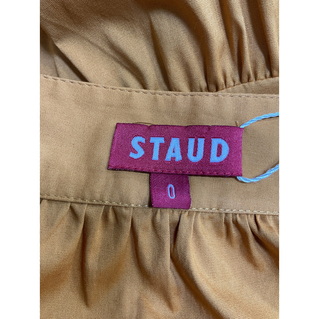 Staud 'Sea' Yellow Cotton Skirt Size 0