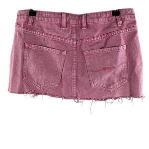 Ser O Ya Distressed Pink Zuri Mini Skirt Size 25