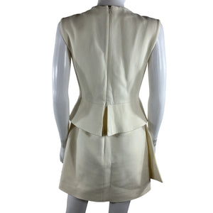 Alexis Structured Ivory Mckenna Dress Size S NWT