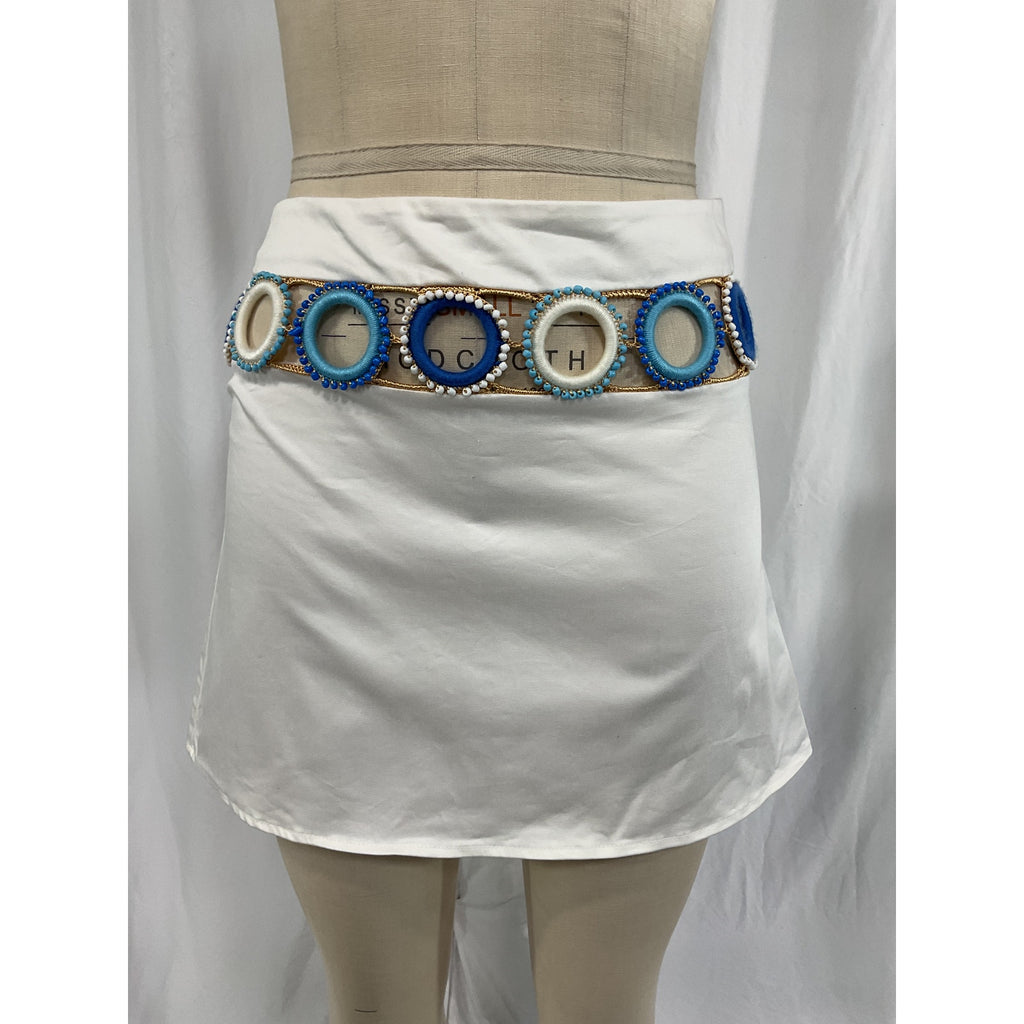 My Beachy Side White A Line Mini Skirt Size M