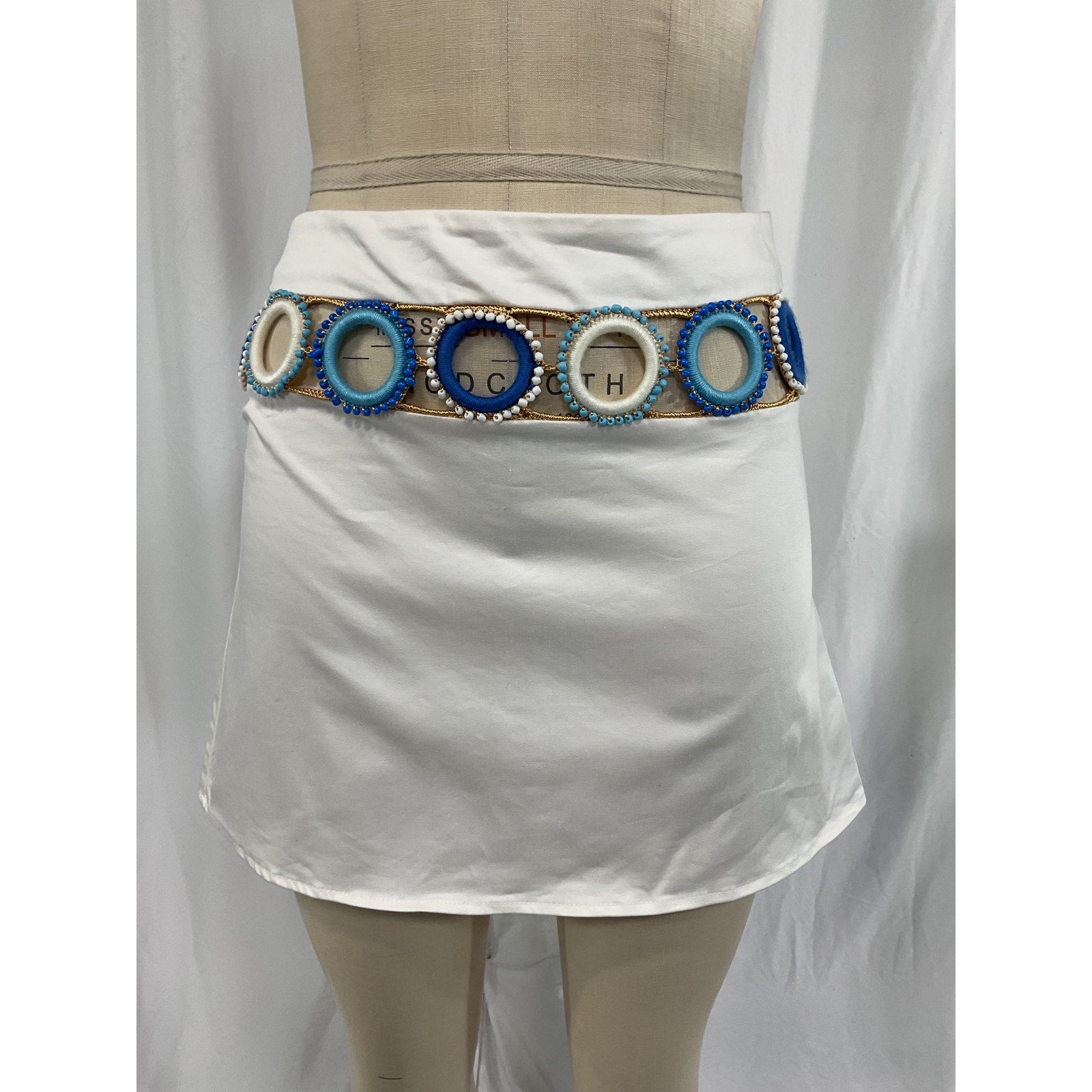 My Beachy Side White A Line Mini Skirt Size M