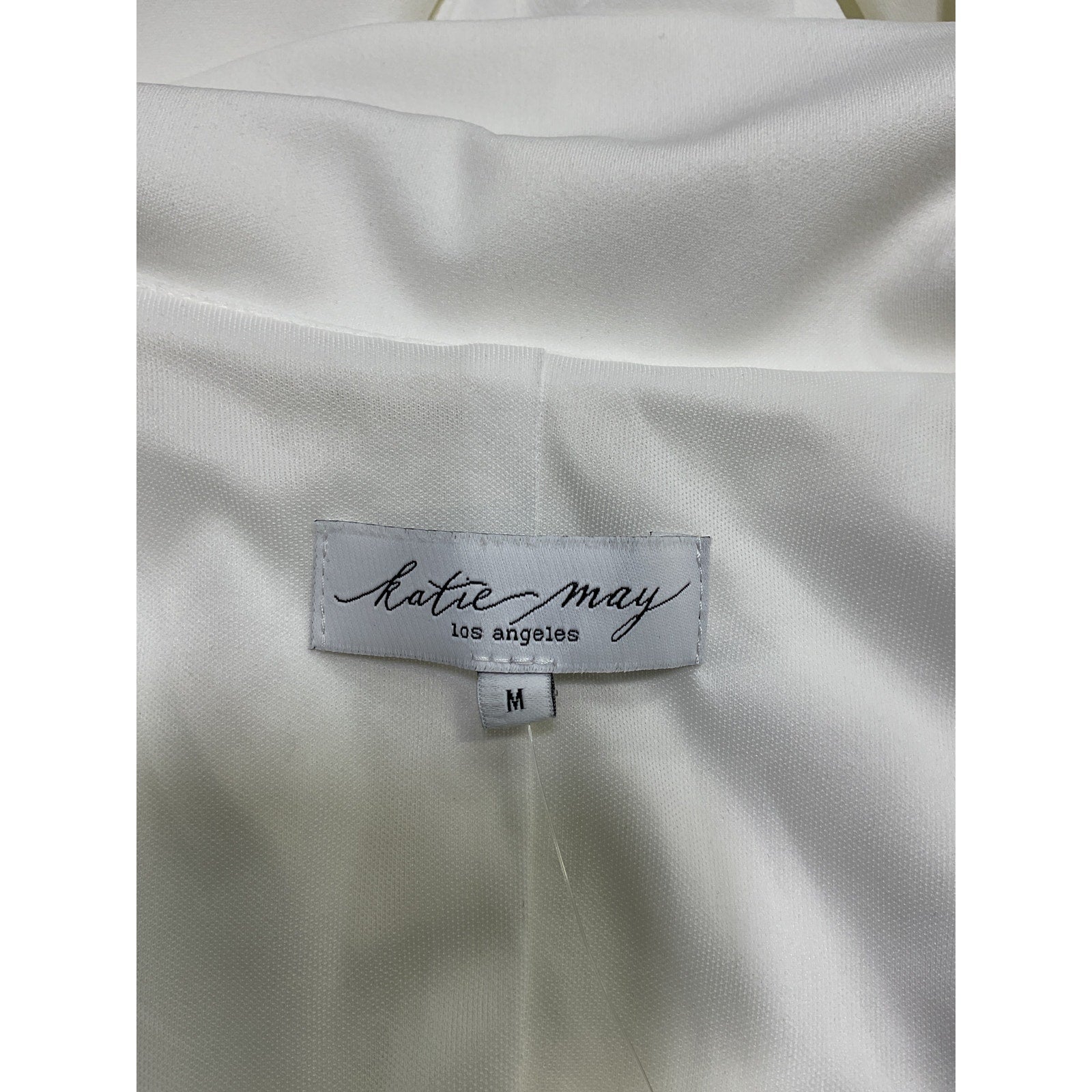 Katie May 'Boss Lady' White Polyester Dress Size M - NWT