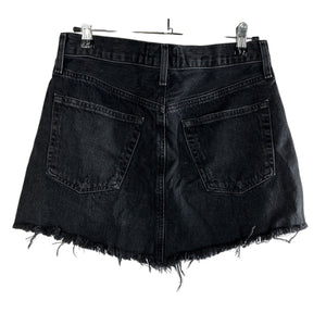 Agolde Frayed Black Parker Skirt Size 26