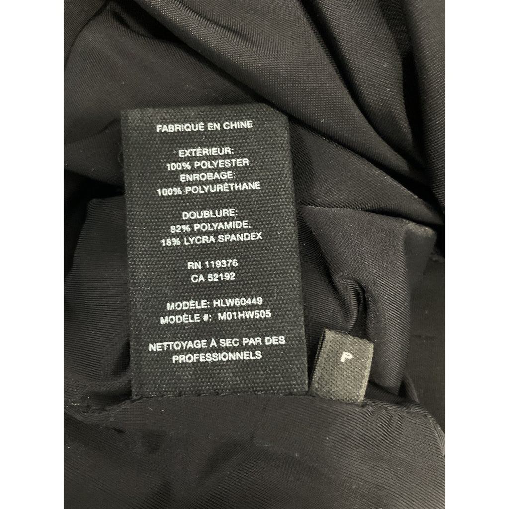 Helmut Lang Black Faux Leather Tube Top Size XS