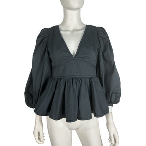 Staud Chic Black Luna Top Size 6