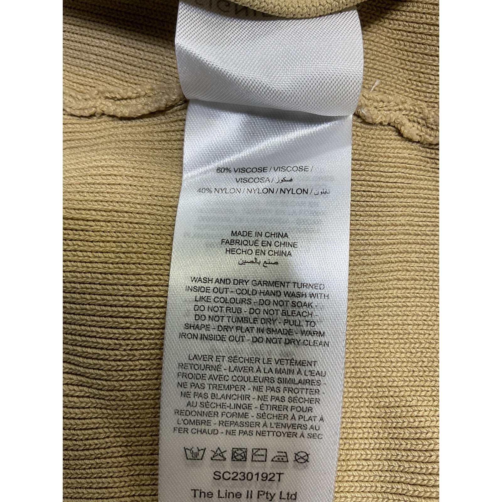 Significant Other 'Taylor' Beige Viscose Top Size 6