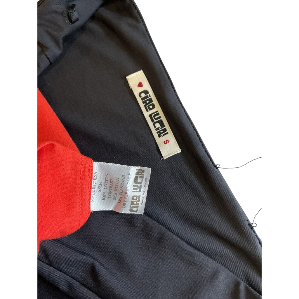 Ciao Lucia 'Tadeo' Black Cotton Dress Size S