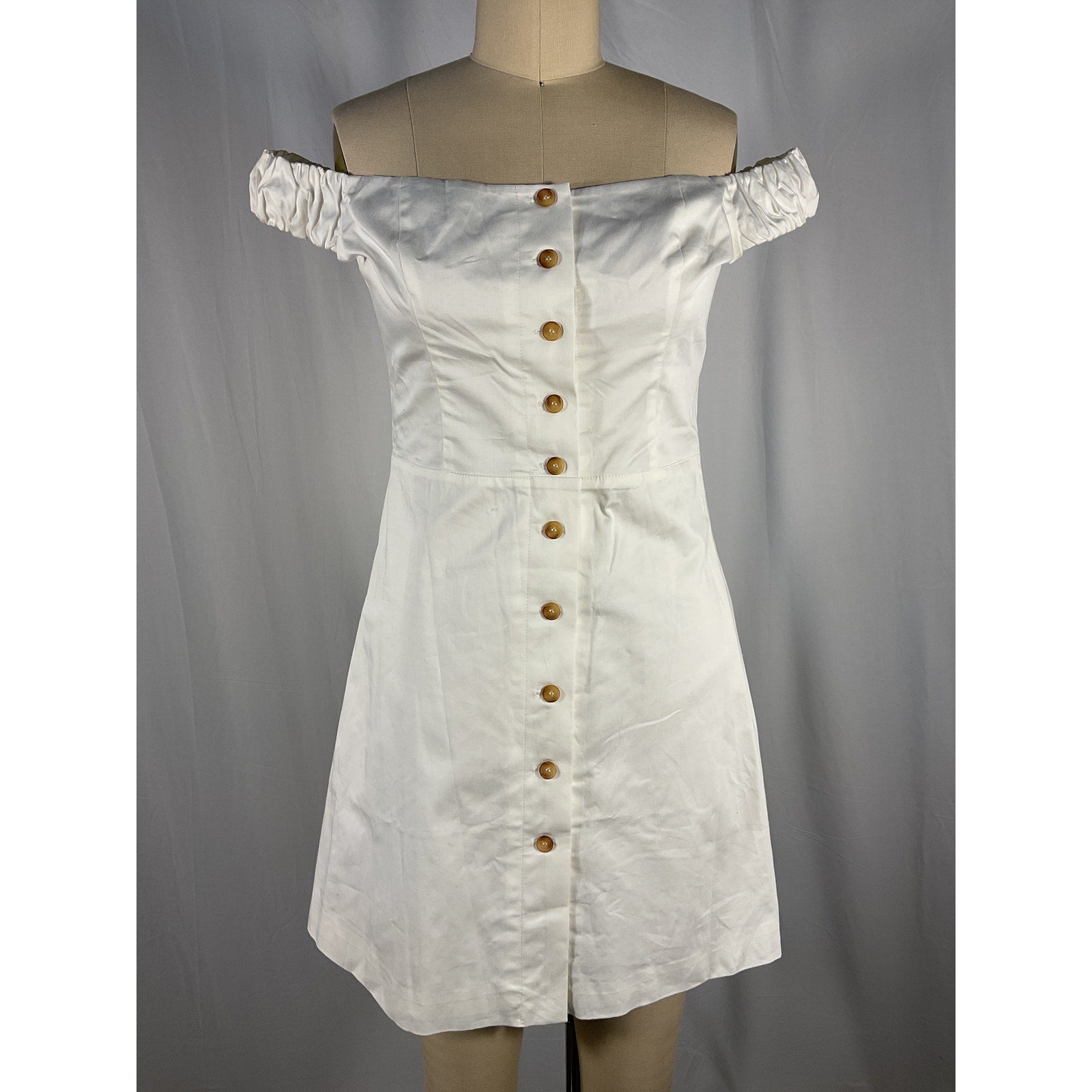 Favorite Daughter 'The Lovesick' White Poplin Mini Dress Size 8 - NWT