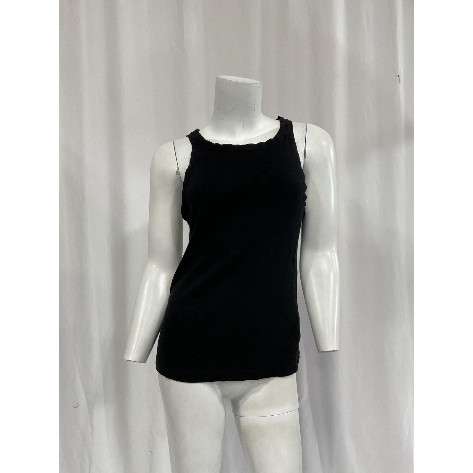 Nili Lotan Black Scoop Neck Sleeveless Top Size L