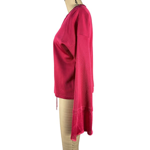 Tom Ford Rose Lace-Up Knit Top Size S