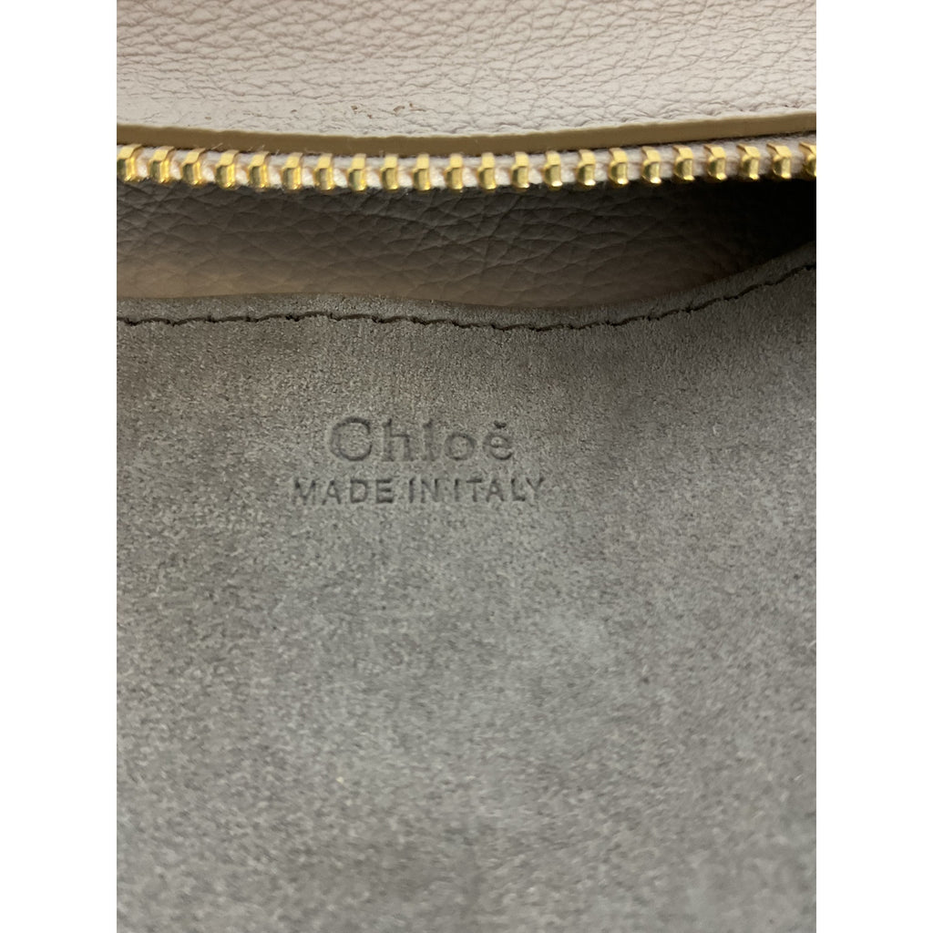 Chlo� 'Marcie' Grey Leather Small Clutch Shoulder Bag