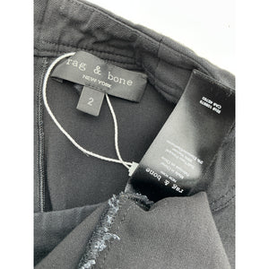 Rag & Bone Stephanie Black Viscose Puff Sleeve Blouse Size 2