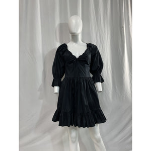 Hill House Home 'The Samantha' Long Sleeve Black Dress Size S