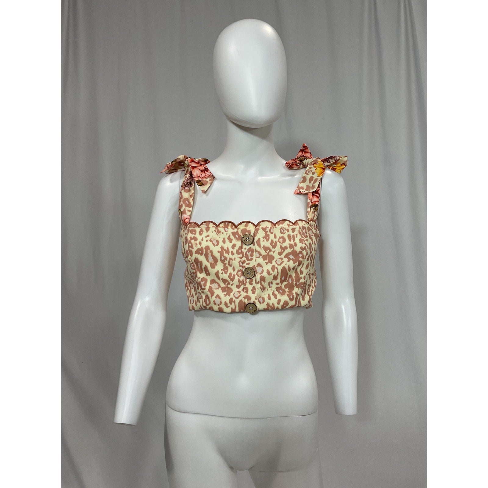 Agua Bendita 'Sissy' Pink Top Size S