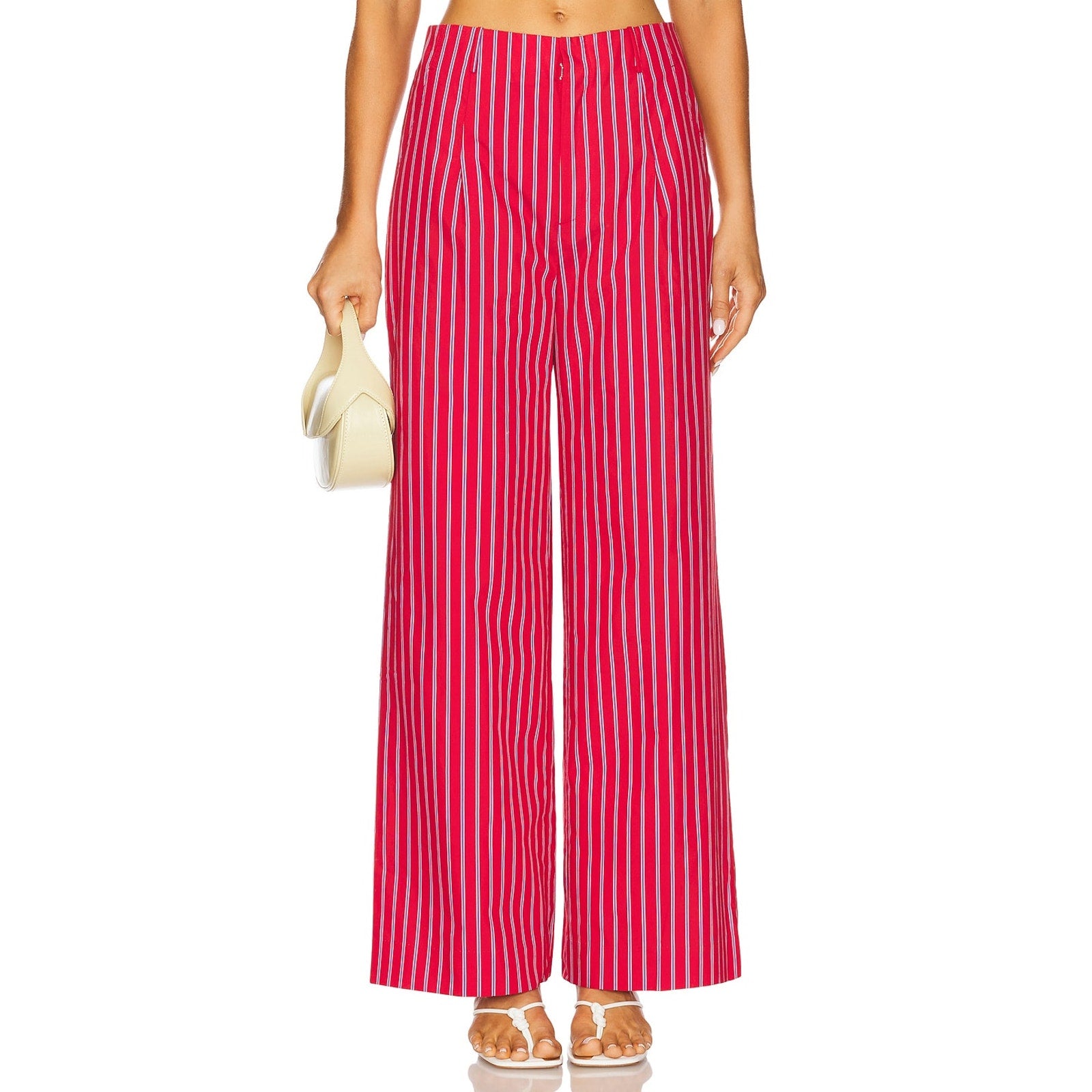 Line & Dot 'Claudine' Red Cotton Pants Size XS