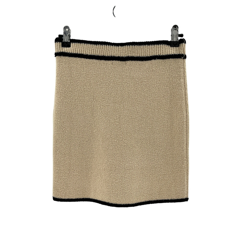 L'Academie 'By Marianna' Beige Cotton Elektra Mini Skirt Size S