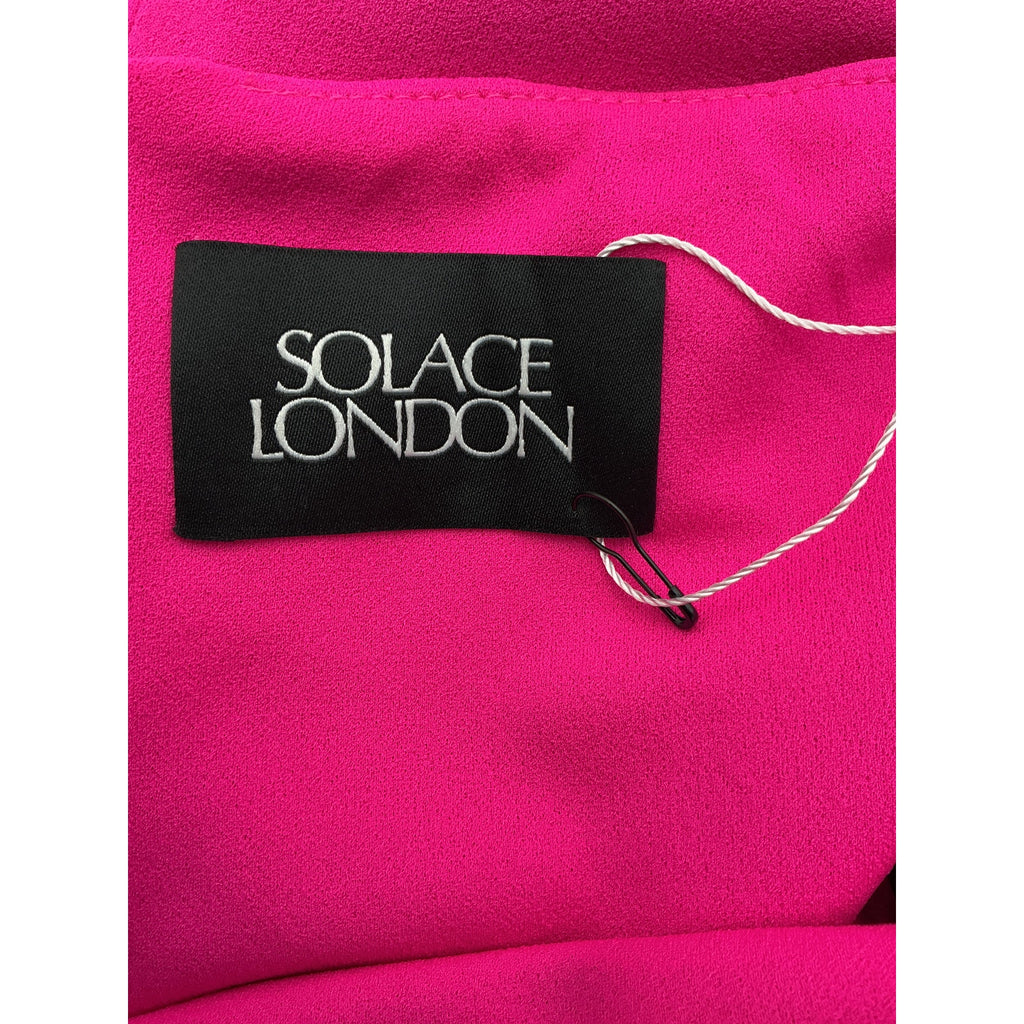 Solace London 'Joni' Pink Polyester Maxi Dress Size 8