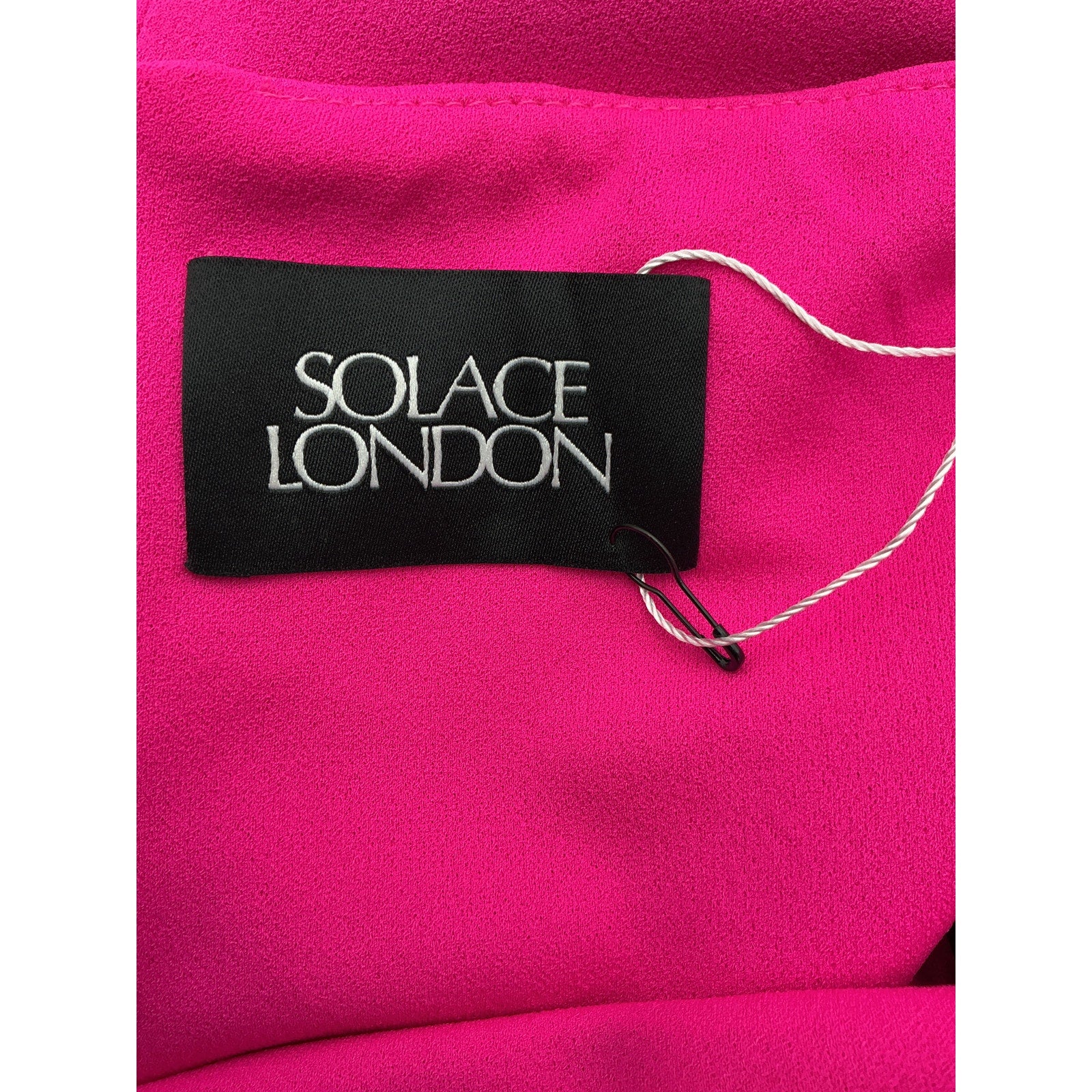 Solace London 'Joni' Pink Polyester Maxi Dress Size 8