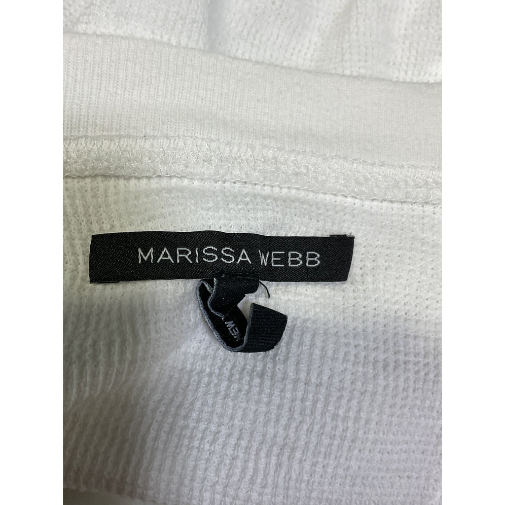 Marissa Webb 'So Uptight' White Thermal Henley Size M