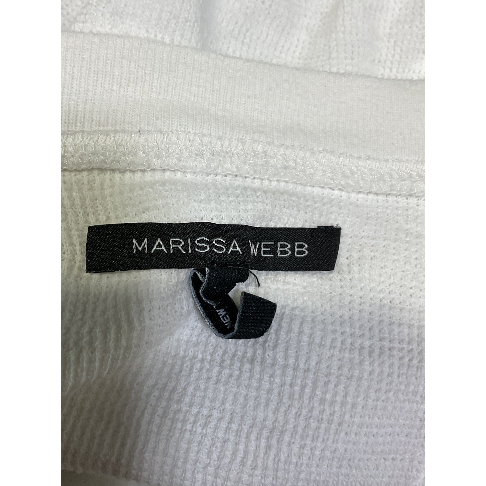Marissa Webb 'So Uptight' White Thermal Henley Size M