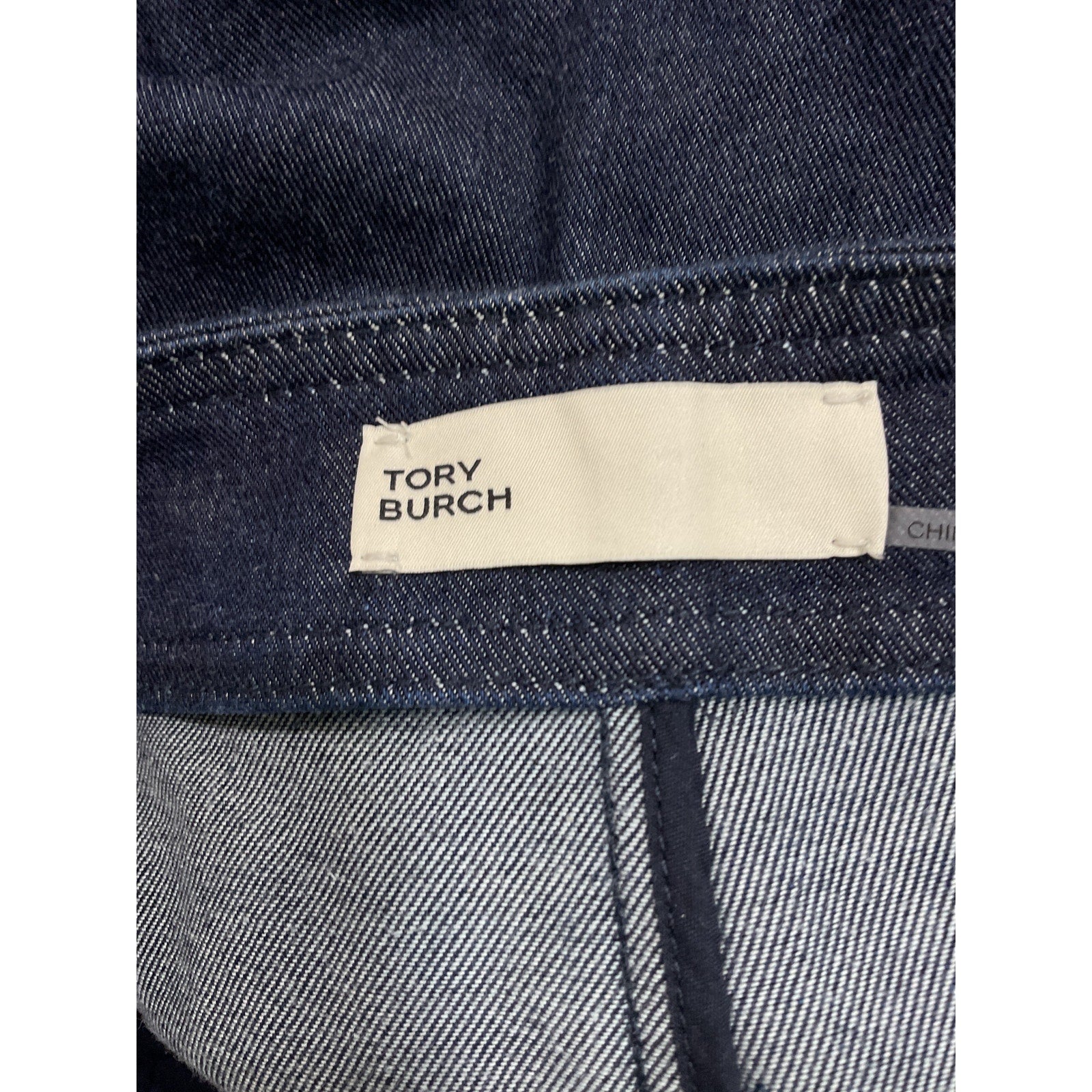 Tory Burch 'Denim' Blue Cotton Skort Size 10