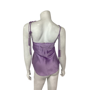 Cinq à Sept Braided Lilac Wine Marta Camisole Size M