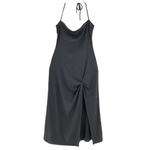 Reformation Ribbed Black Hilo Dress Size S