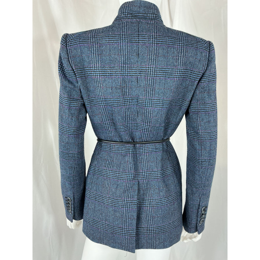 Veronica Beard 'Wilshire' Blue Wool Dickey Jacket Size 2