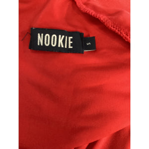 Nookie 'Temptation' Red V Neck Long Sleeve Mini Dress Size S