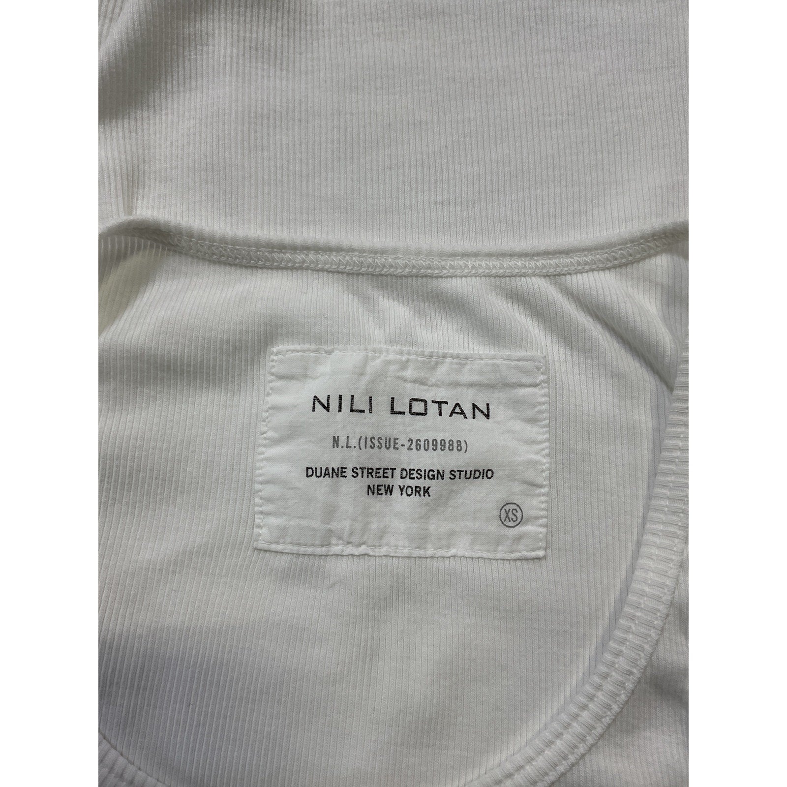 Nili Lotan 'Almu' White Tank Size XS