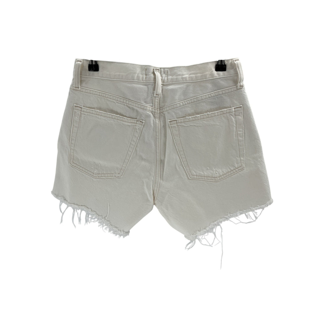 Agolde Parker Cream Cotton Long Short Size 25