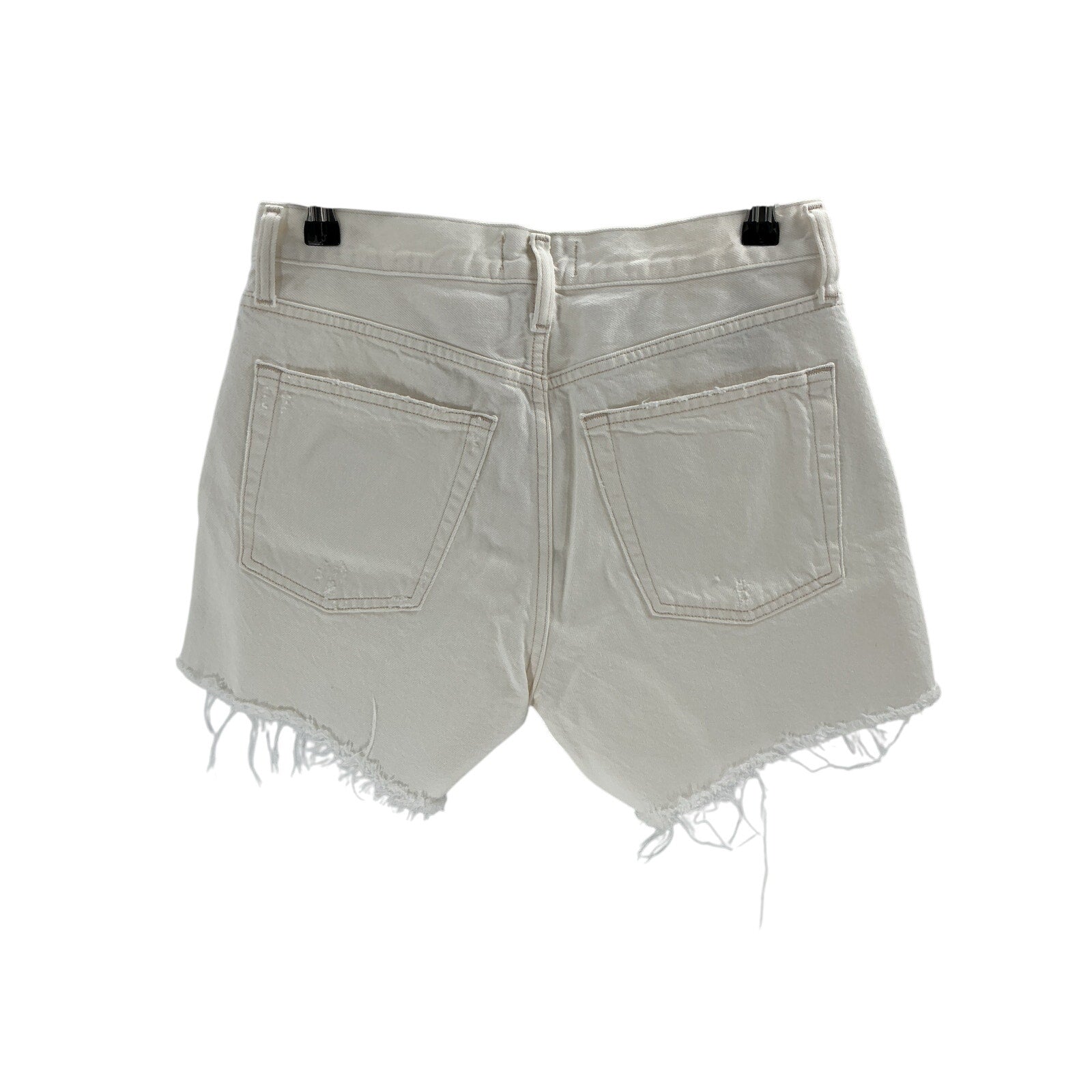 Agolde Parker Cream Cotton Long Short Size 25