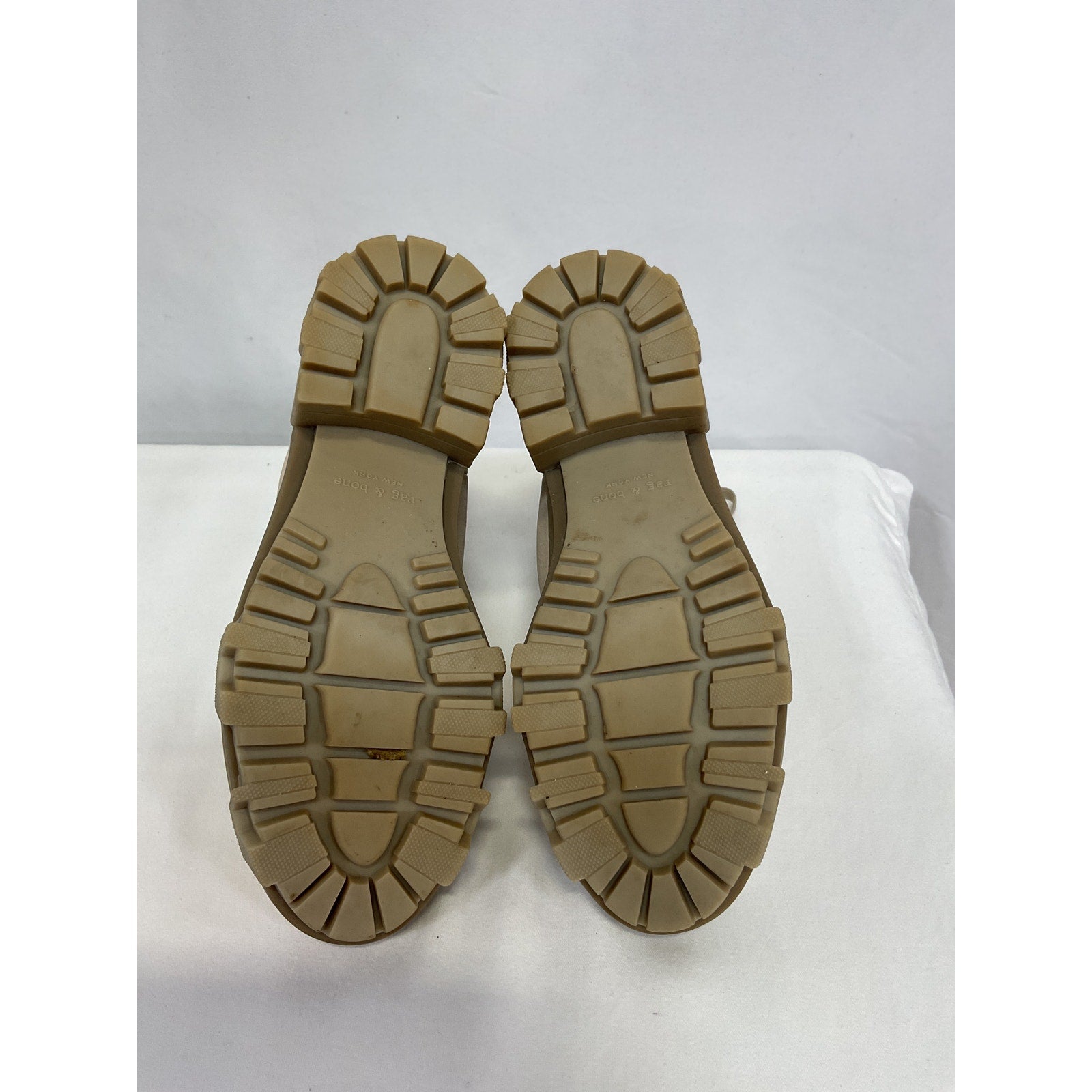 Rag & Bone 'Shiloh' Grey Leather Hikers Size 35